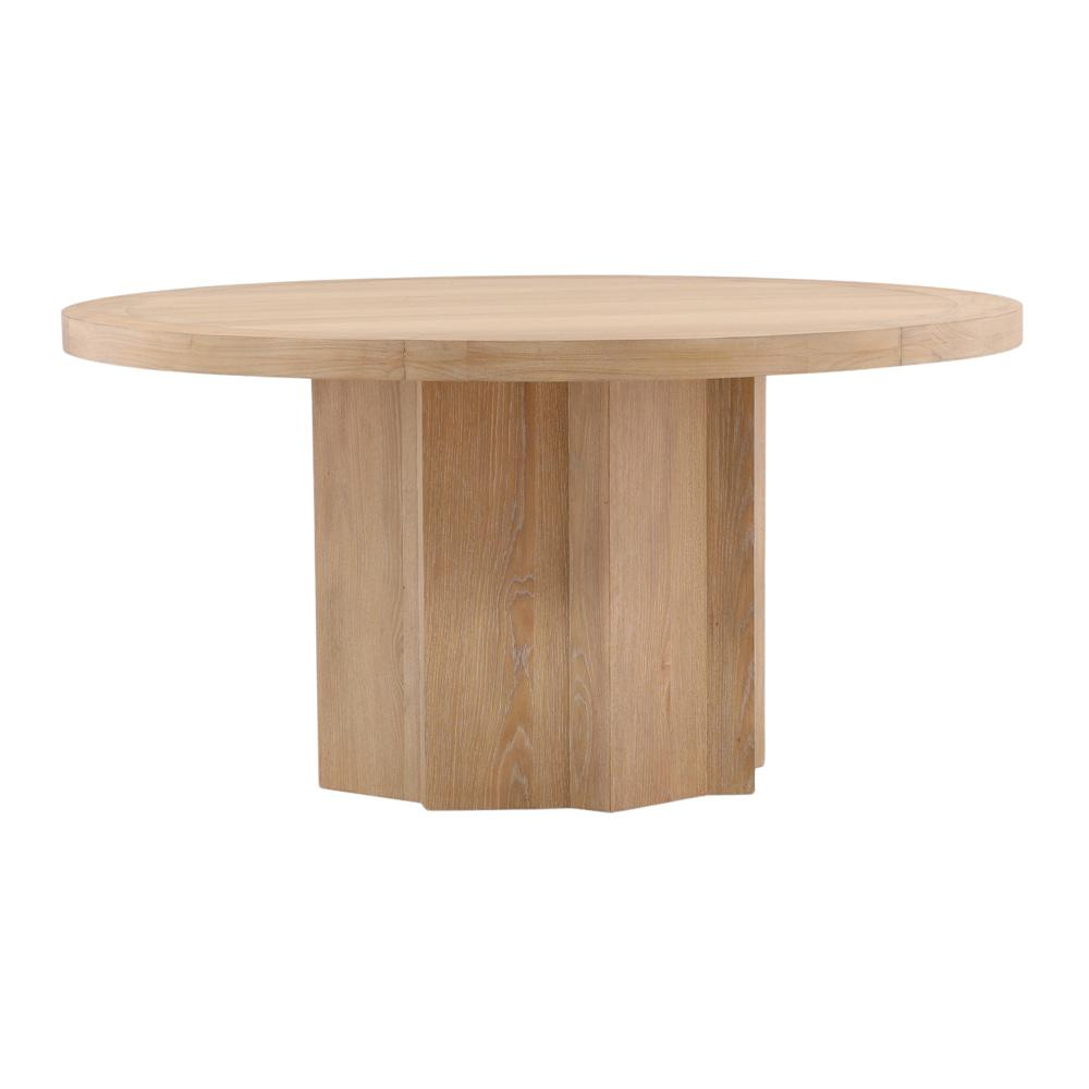 Henry & Mason - Nyak 59.8in Rubberwood Dining Table in Natural Oak - DV7228 veiw 1