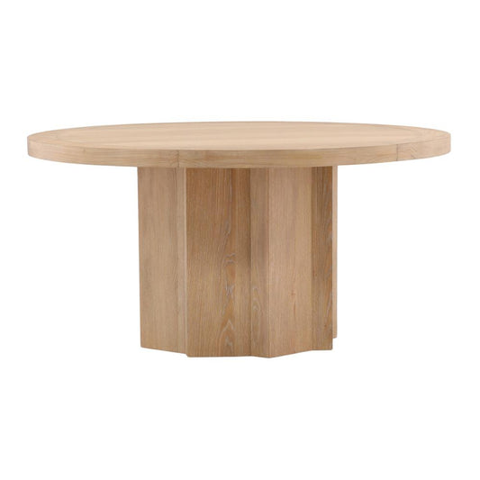 Henry & Mason - Nyak 59.8in Rubberwood Dining Table in Natural Oak - DV7228 veiw 1
