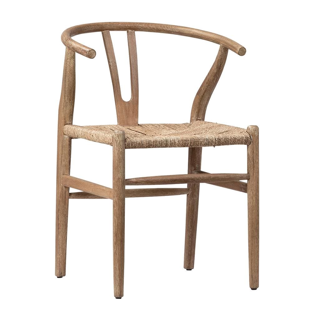 Henry & Mason - Oscar Oak Wood Dining Chair with Seagrass Seat - DV7847 veiw 1