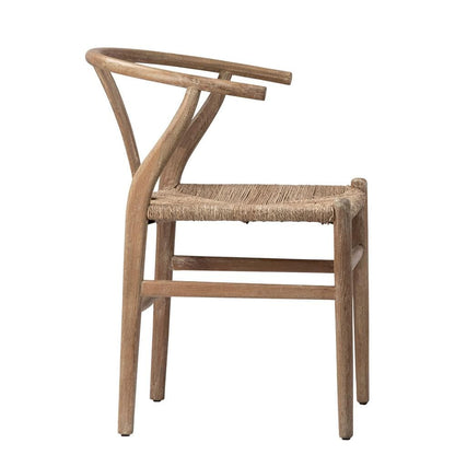 Henry & Mason - Oscar Oak Wood Dining Chair with Seagrass Seat - DV7847 veiw 2