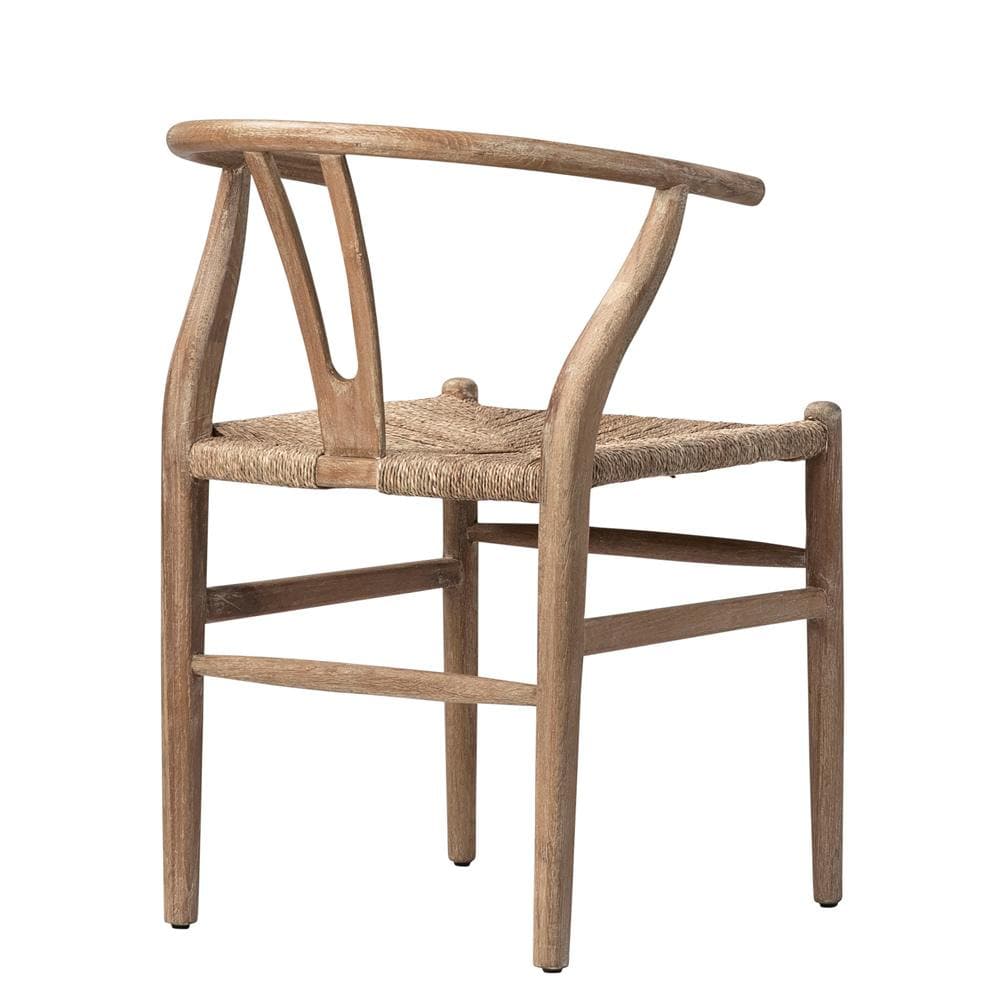 Henry & Mason - Oscar Oak Wood Dining Chair with Seagrass Seat - DV7847 veiw 3