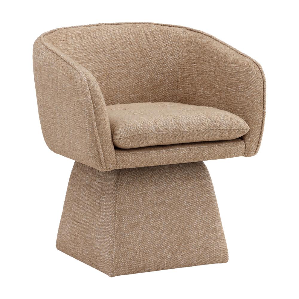 Henry & Mason - Osidia Hardwood Accent Chair In Camel Basketweave Performance Fabric - DV7412 veiw 1