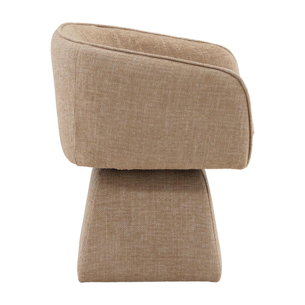 Henry & Mason - Osidia Hardwood Accent Chair In Camel Basketweave Performance Fabric - DV7412 veiw 3