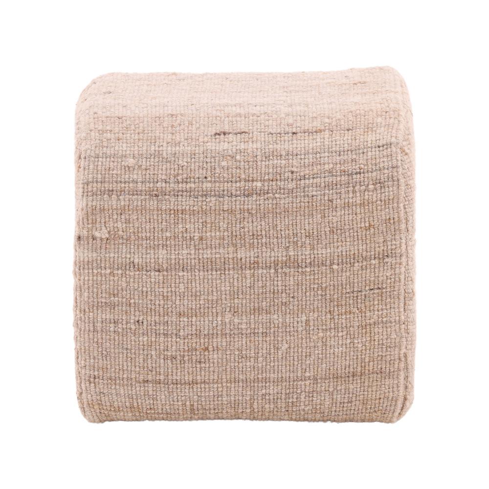Henry & Mason - Osloop Handwoven Wool Upholstered Arch Stool in Beige - DV7609 veiw 3