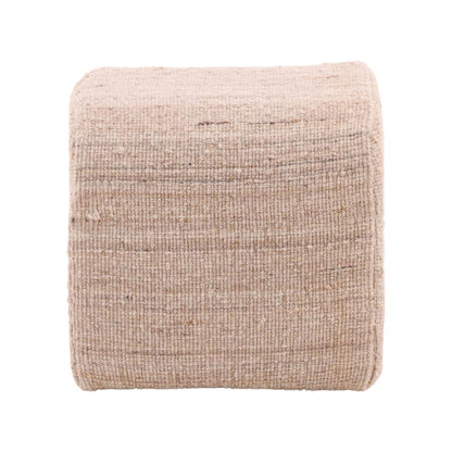 Henry & Mason - Osloop Handwoven Wool Upholstered Arch Stool in Beige - DV7609 veiw 3