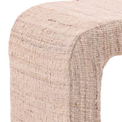 Henry & Mason - Osloop Handwoven Wool Upholstered Arch Stool in Beige - DV7609 veiw 5