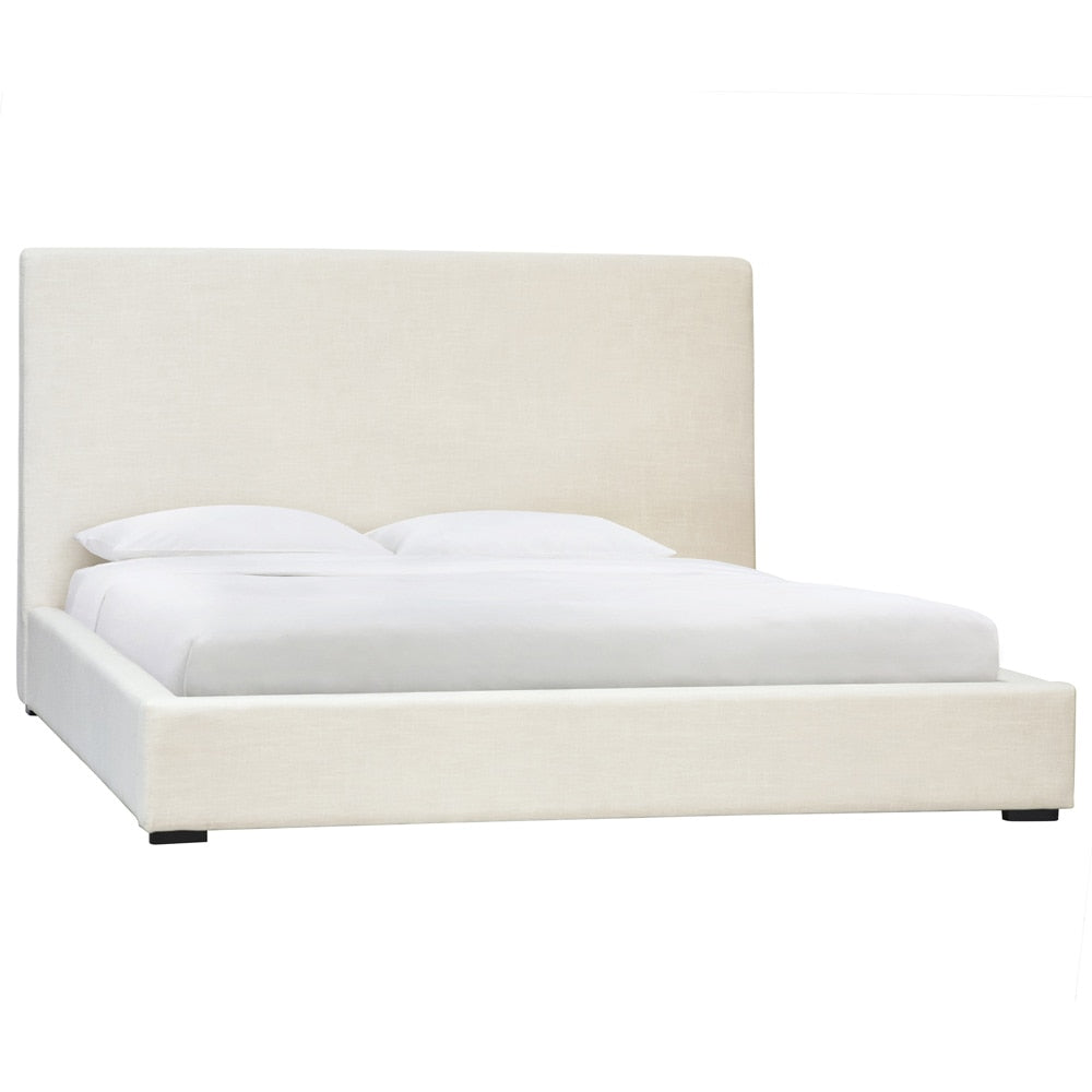 Henry & Mason - OToole Birchwood Eastern King Bed with Off White Linen Upholstery - DV7351 veiw 1