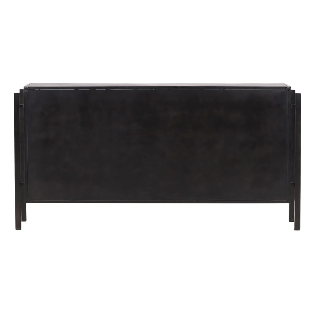Henry & Mason - Palamino 73in Iron Sideboard with Tinted Glass Doors in Black - DV7496 veiw 4