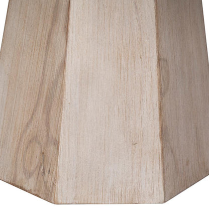Henry & Mason - Palender 48in Round Reclaimed Pine Wood Dining Table in Light Warm Wash Finish - DV7433 veiw 4