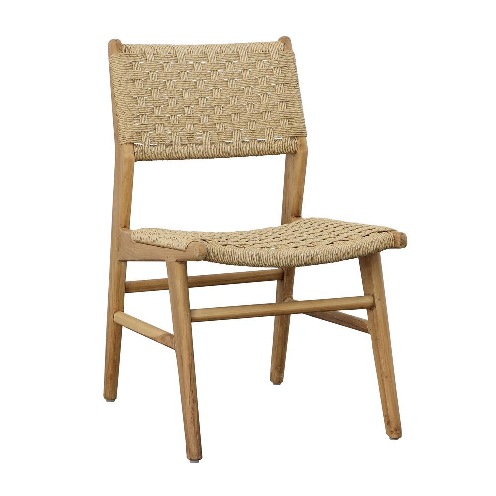 Henry & Mason - Parcell Natural Teak And Rattan Dining Chair - DV7050 veiw 1