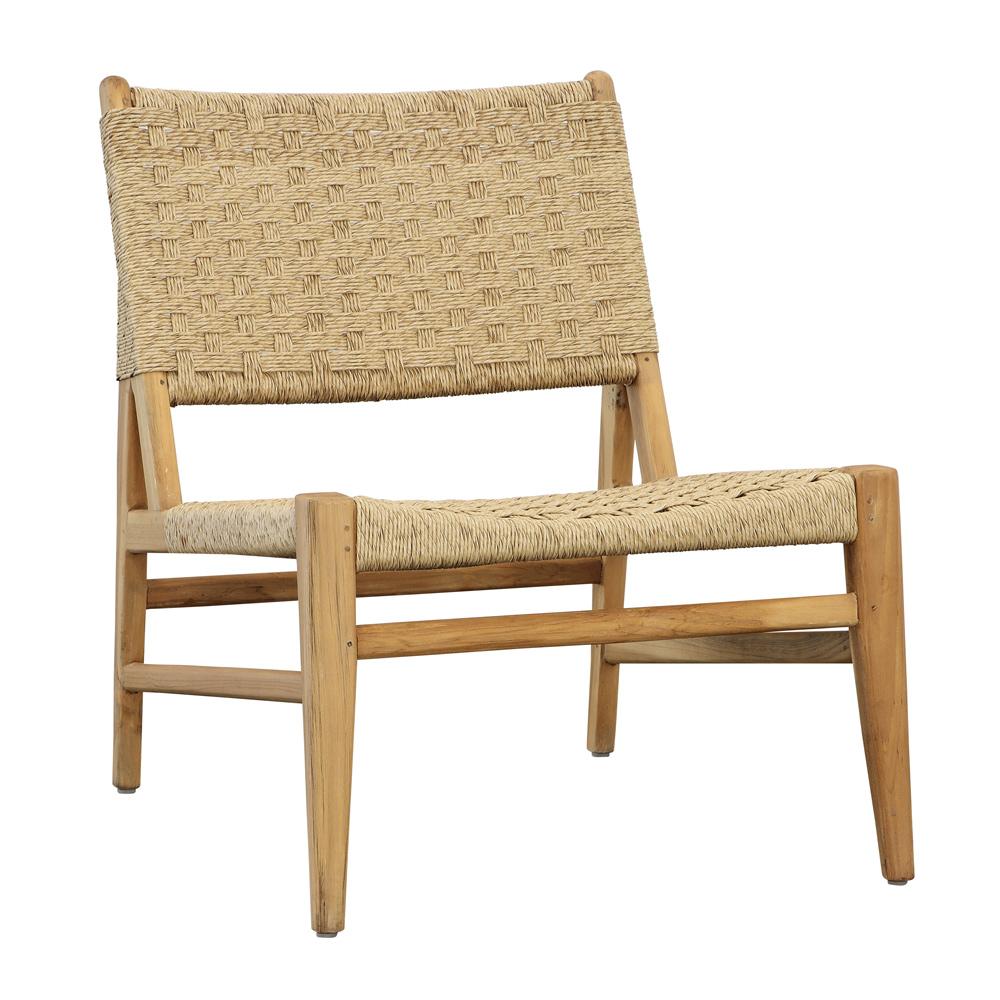 Henry & Mason - Parcell Natural Teak And Rattan Occasional Chair - DV7049 veiw 1