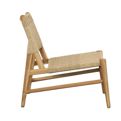 Henry & Mason - Parcell Natural Teak And Rattan Occasional Chair - DV7049 veiw 3