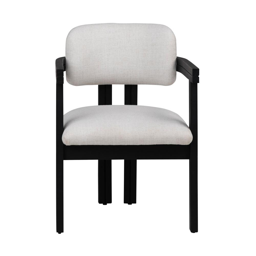 Henry & Mason - Pendrol Black Mindi Wood with Off White Performance Fabric - DV7122 veiw 2