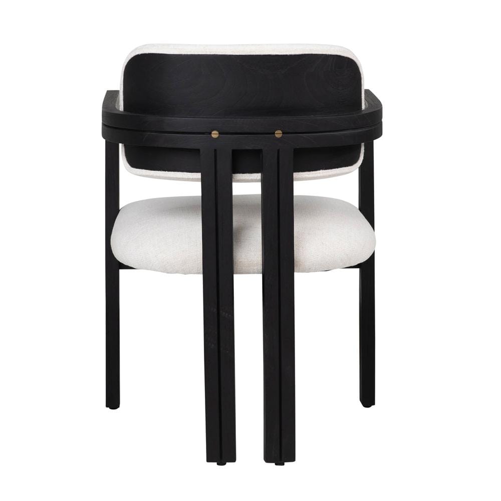 Henry & Mason - Pendrol Black Mindi Wood with Off White Performance Fabric - DV7122 veiw 4