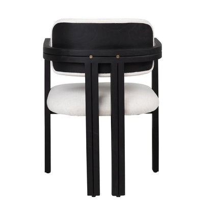 Henry & Mason - Pendrol Black Mindi Wood with Off White Performance Fabric - DV7122 veiw 4