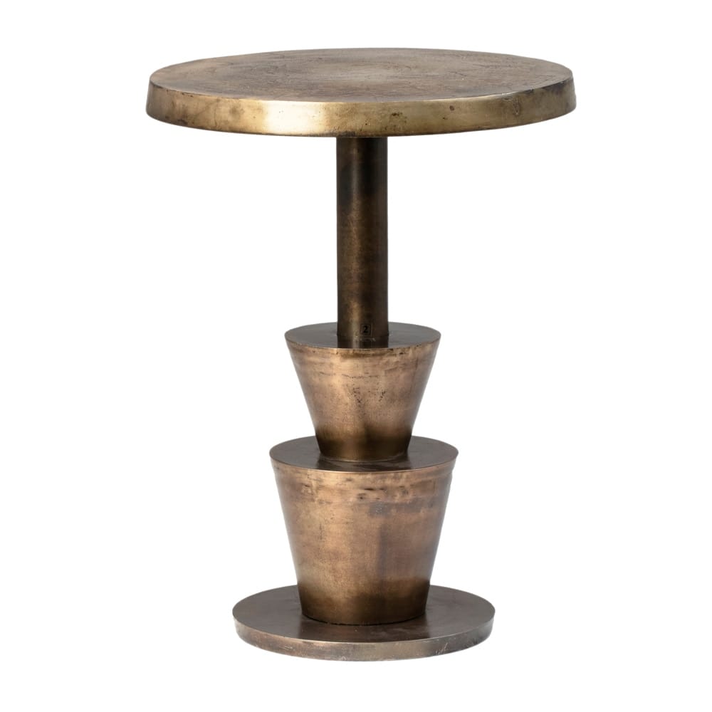 Henry & Mason - Penn Cast Aluminum Side Table in Antique Brass - DV7807 veiw 1
