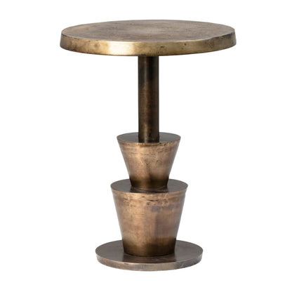 Henry & Mason - Penn Cast Aluminum Side Table in Antique Brass - DV7807 veiw 1