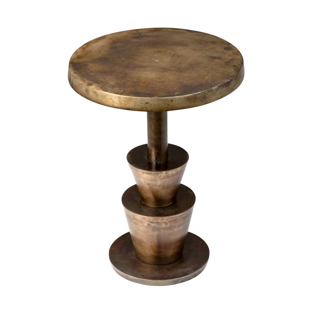 Henry & Mason - Penn Cast Aluminum Side Table in Antique Brass - DV7807 veiw 3