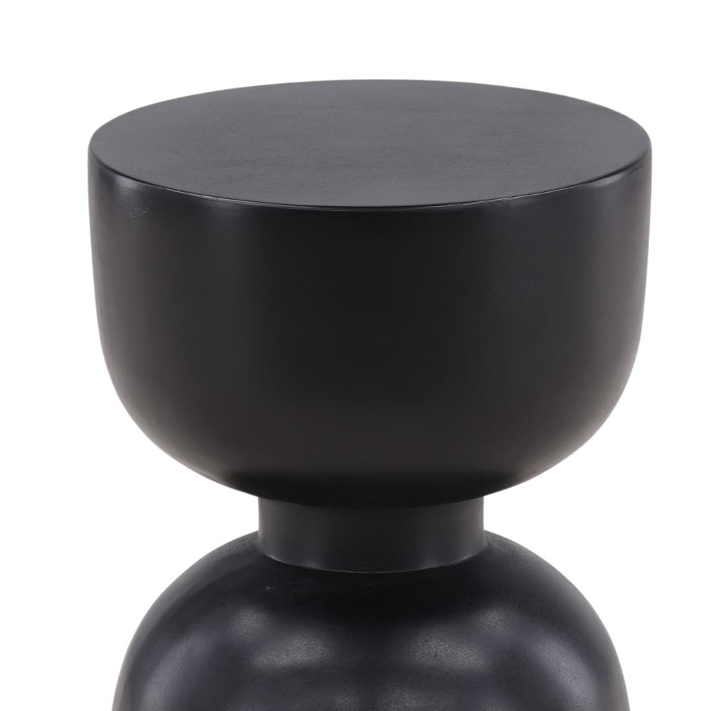 Henry & Mason - Pianti Black Lightweight Concrete Side Table - DV7290 veiw 2