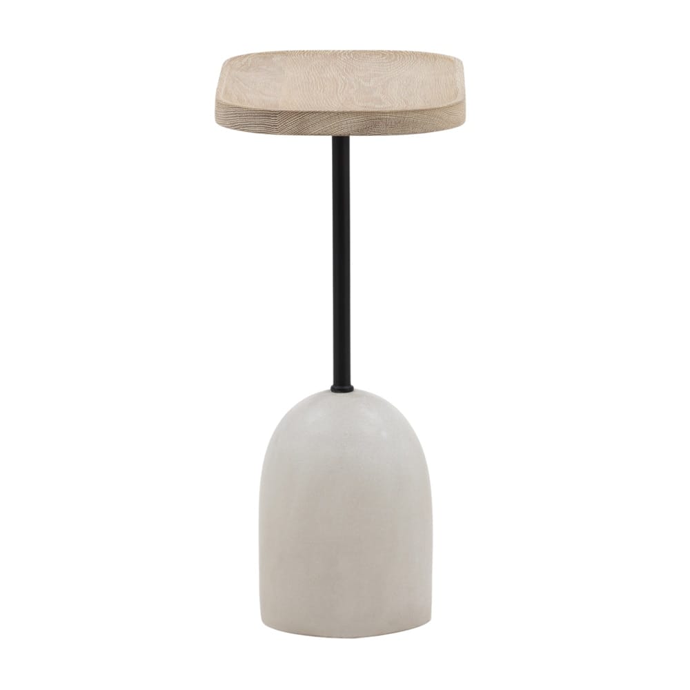 Henry & Mason - Pinkstle Light Natural Oak and Black Iron End Table - DV7077 veiw 3