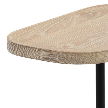 Henry & Mason - Pinkstle Light Natural Oak and Black Iron End Table - DV7077 veiw 4