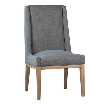 Henry & Mason - Platt Rubberwood Dining Chair in Gray Performance Fabric - DV7371 veiw 1