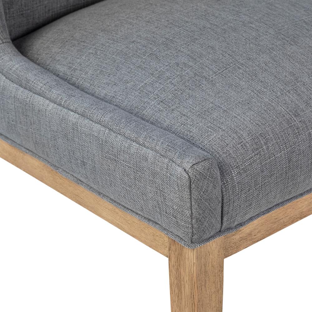 Henry & Mason - Platt Rubberwood Dining Chair in Gray Performance Fabric - DV7371 veiw 5