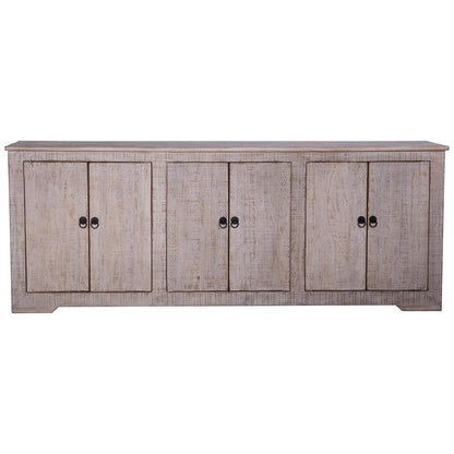 Henry & Mason - Polina 83in Six Door Reclaimed Pine Wood Sideborad in Light Warm Wash Finish - DV7430 veiw 2