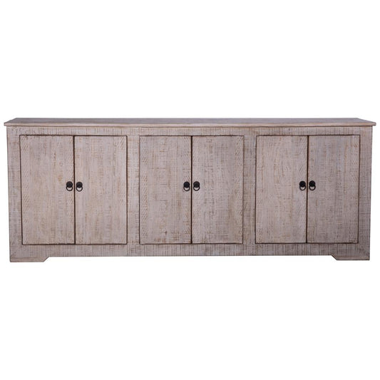 Henry & Mason - Polina 83in Six Door Reclaimed Pine Wood Sideborad in Light Warm Wash Finish - DV7430 veiw 2