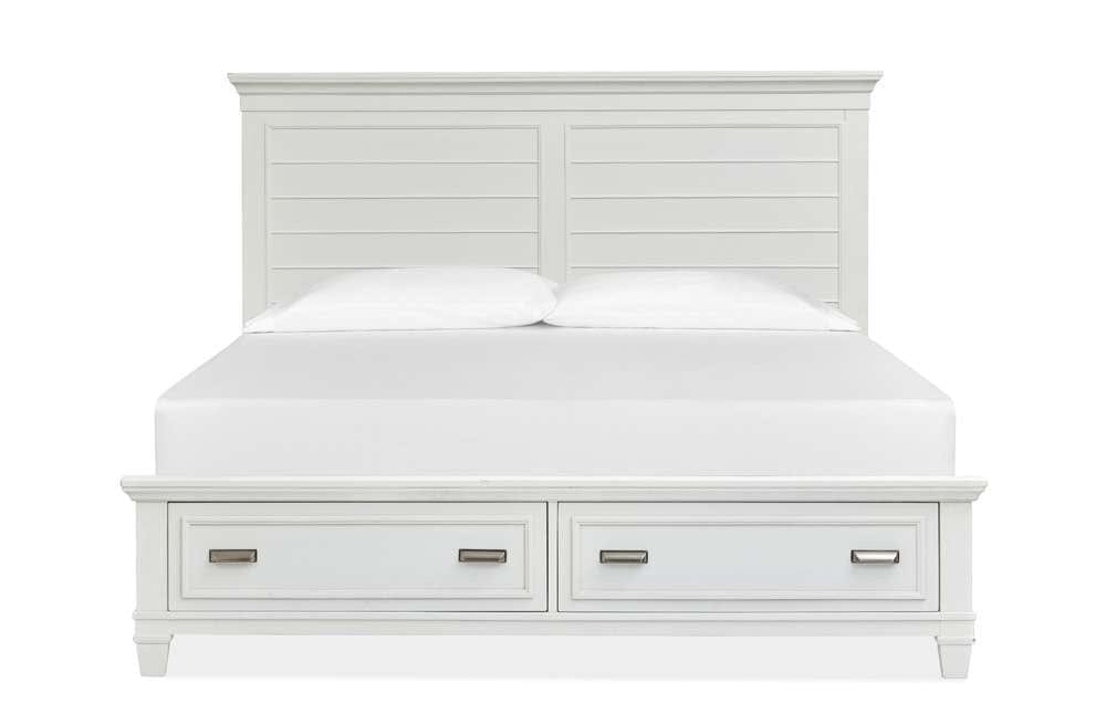 Henry & Mason - Portmere Complete California King Panel Storage Bed White - AFA00171 view 1