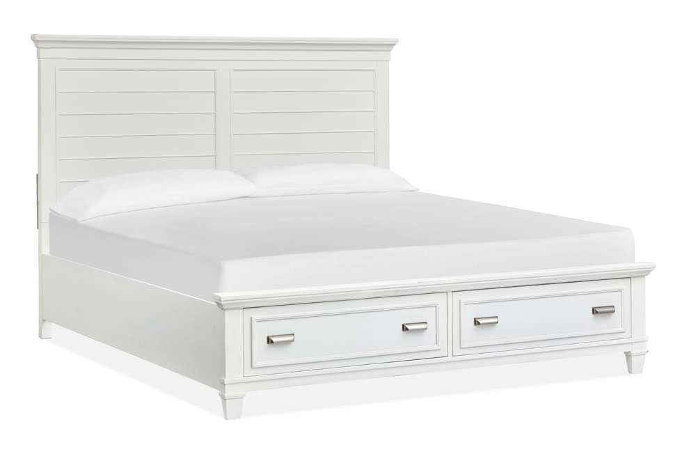 Henry & Mason - Portmere Complete California King Panel Storage Bed White - AFA00171 view 3