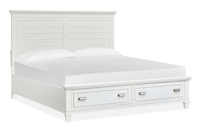Henry & Mason - Portmere Complete California King Panel Storage Bed White - AFA00171 view 3