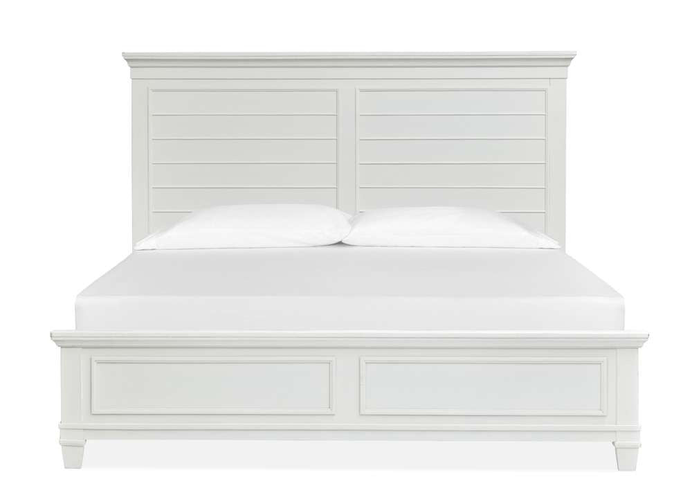 Henry & Mason - Portmere Complete King Panel Bed White - AFA00173 view 1