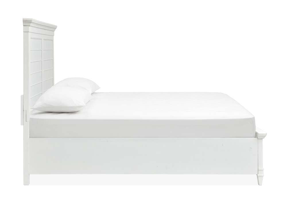 Henry & Mason - Portmere Complete King Panel Bed White - AFA00173 view 2