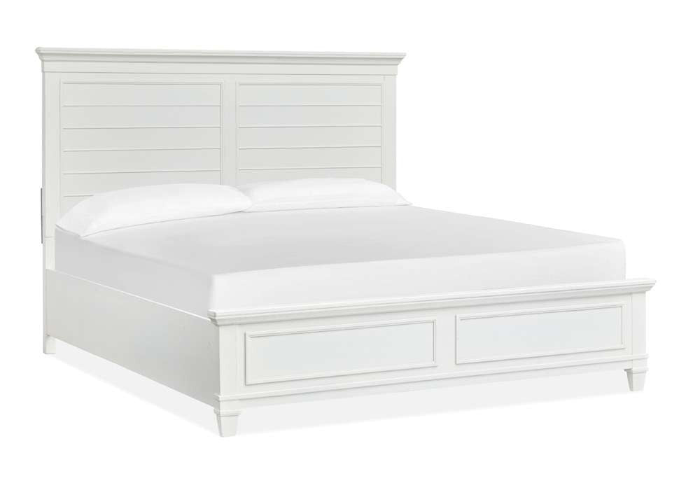 Henry & Mason - Portmere Complete King Panel Bed White - AFA00173 view 3