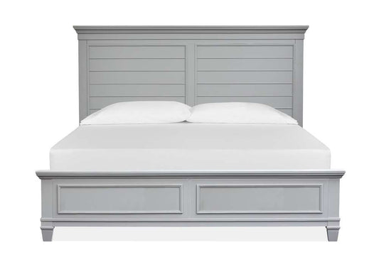 Henry & Mason - Portmere Complete Queen Panel Bed Grey - AFA00176 view 1
