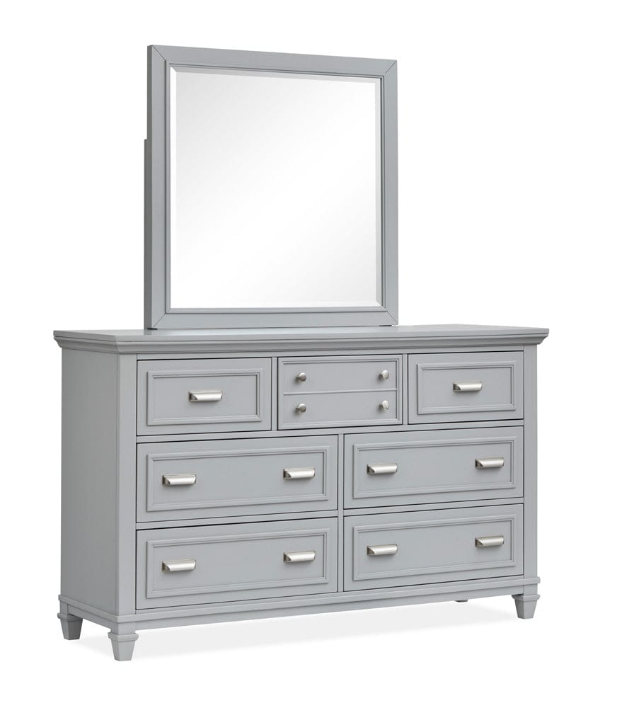 Henry & Mason  -  Portmere Harbor Gray Grey Drawer Dresser With Landscape Mirror  - AFA00869 view 1