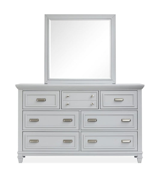 Henry & Mason  -  Portmere Harbor Gray Grey Drawer Dresser With Landscape Mirror  - AFA00869 view 2