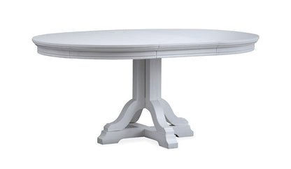 Henry & Mason  -  Portmere Harbor Gray Grey Extendable 48" Round Dining Table  - AFA00870 view 9