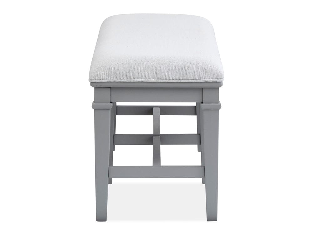 Henry & Mason  -  Portmere Harbor Gray Grey Upholstered Bench  - AFA00873 view 3