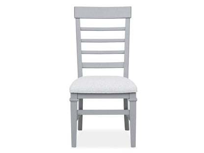 Henry & Mason  -  Portmere Harbor Gray Grey Upholstered Side Chair (Set of 2)  - AFA00874 view 2