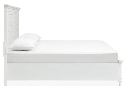 Henry & Mason  -  Portmere White Dove California King White Panel Bed  - AFA00876 view 3