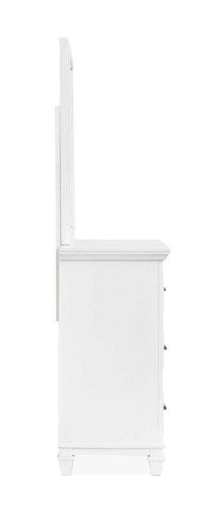 Henry & Mason  -  Portmere White Dove White Drawer Dresser With Landscape Mirror  - AFA00877 view 3