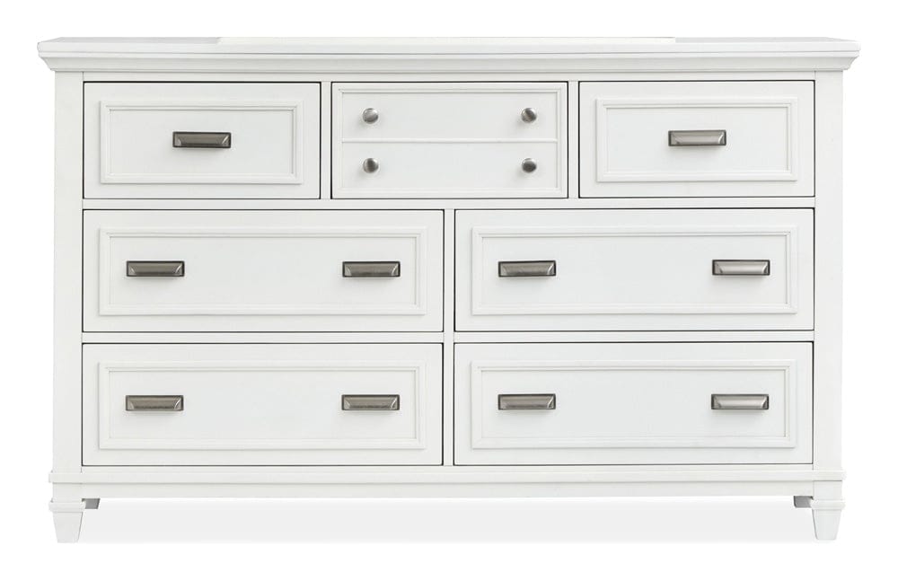 Henry & Mason  -  Portmere White Dove White Drawer Dresser With Landscape Mirror  - AFA00877 view 4