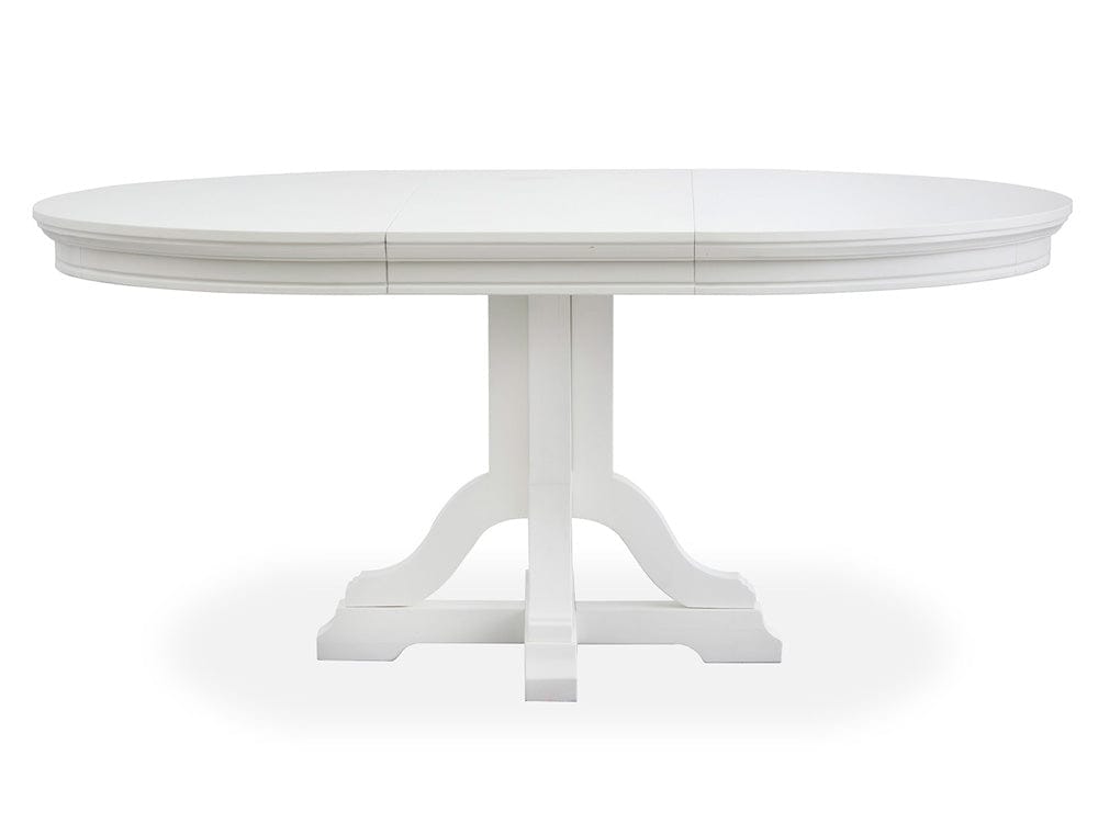 Henry & Mason  -  Portmere White Dove White Extendable 48" Round Dining Table  - AFA00878 view 8