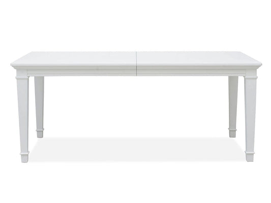 Henry & Mason  -  Portmere White Dove White Extendable Rectangular Dining Table  - AFA00879 view 2