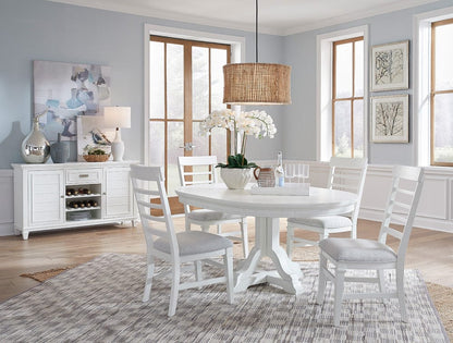 Henry & Mason  -  Portmere White Dove White Extendable Rectangular Dining Table  - AFA00879 view 7