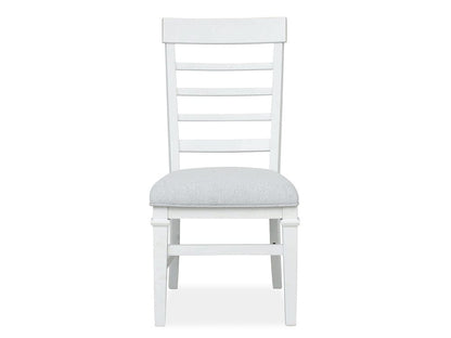 Henry & Mason  -  Portmere White Dove White Upholstered Side Chair (Set of 2)  - AFA00882 view 2