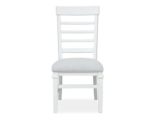 Henry & Mason  -  Portmere White Dove White Upholstered Side Chair (Set of 2)  - AFA00882 view 2