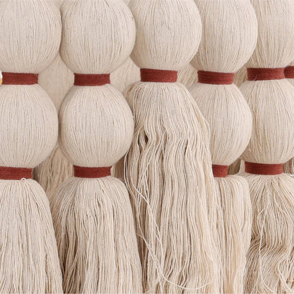 Henry & Mason - Prante Cotton Tassle Pendant Hanging Light with Iron Frame and Ivory Tassles - DV7793 veiw 2